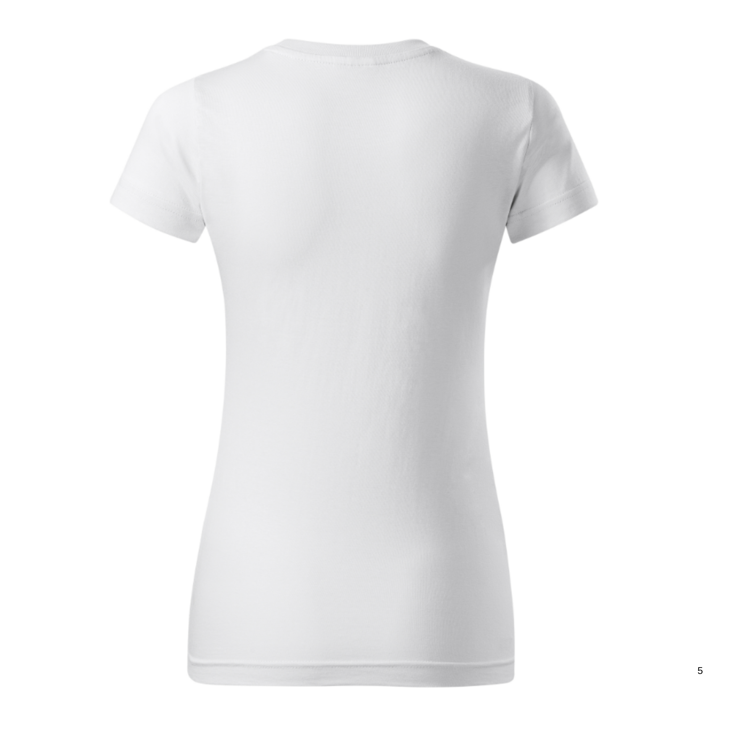 Tricou Damă Alb – Single Jersey 100% Bumbac
