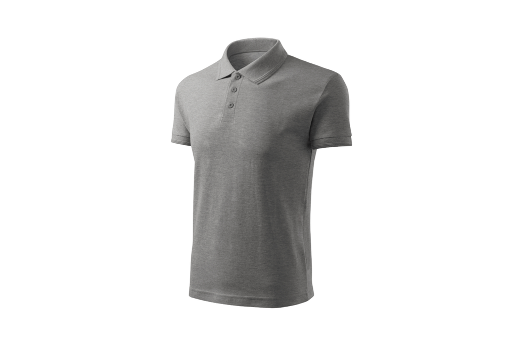 Tricou Polo Bărbați Gri Închis – 65% Bumbac 35% Poliester