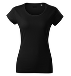 Tricou Damă Fitted Negru – 100% Bumbac DMT PROFESIONAL