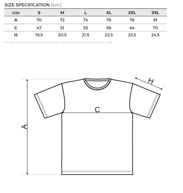 Tricou pentru bărbați Khaki – 100% Bumbac DMT PROFESIONAL