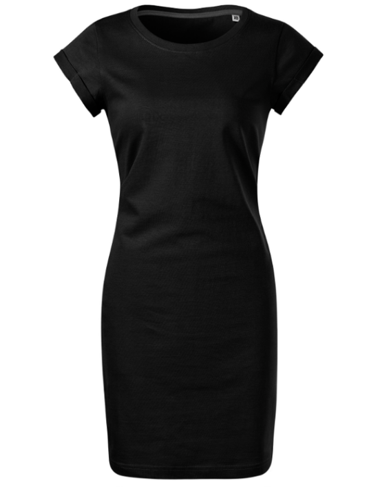 Rochie pentru damă Negru – 100% Bumbac DMT PROFESIONAL