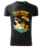 Tricou Bărbați Imprimeu "Silly Goose Gets Juiced" – Negru