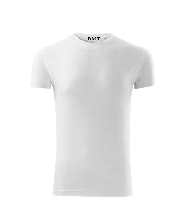 Tricou Bărbați Slim Fit Alb – 100% Bumbac DMT PROFESIONAL