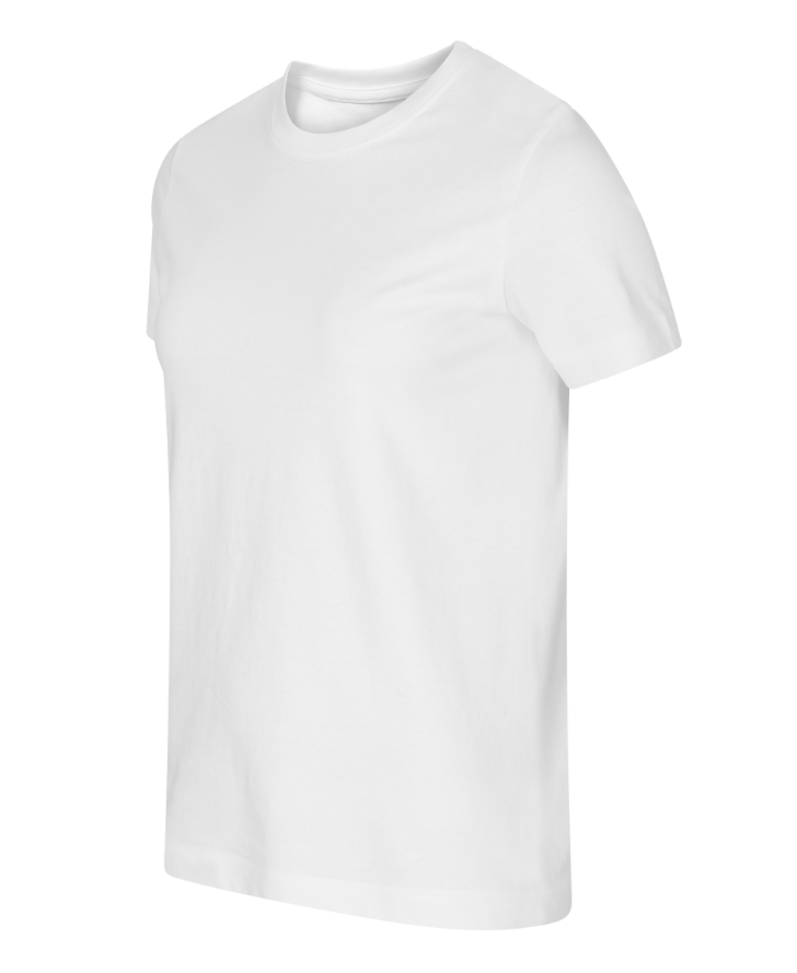 Tricou Damă Alb – Single Jersey 100% Bumbac DMT PROFESIONAL
