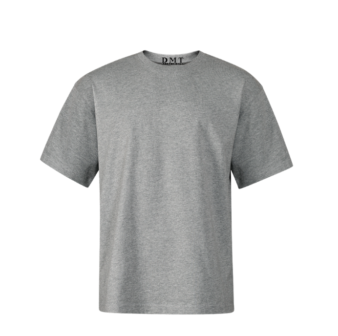 Tricou unisex Gri Închis – 100% Bumbac DMT PROFESIONAL