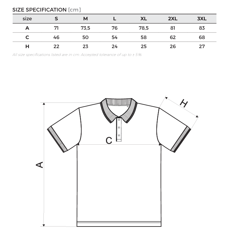 Tricou Polo Bărbați Gri Închis – 65% Bumbac 35% Poliester DMT PROFESIONAL